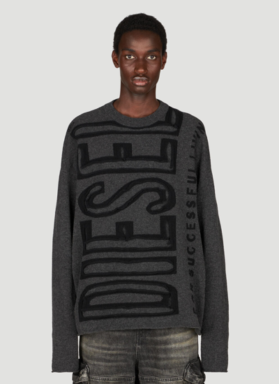 Shop Diesel Men K-floyd Sweater In Gray