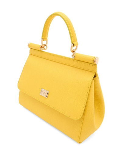 Shop Dolce & Gabbana Women Medium Sicily Handbag In Yellow