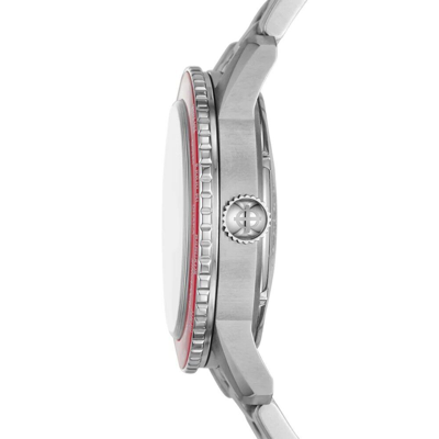 Pre-owned Zodiac L.e. Super Sea Wolf World Time Automatic Stainless Steel Watch Zo9410