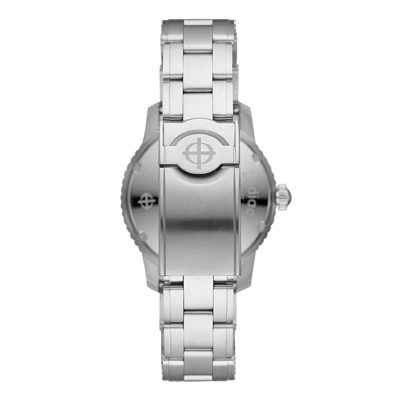 Pre-owned Zodiac L.e. Super Sea Wolf World Time Automatic Stainless Steel Watch Zo9410
