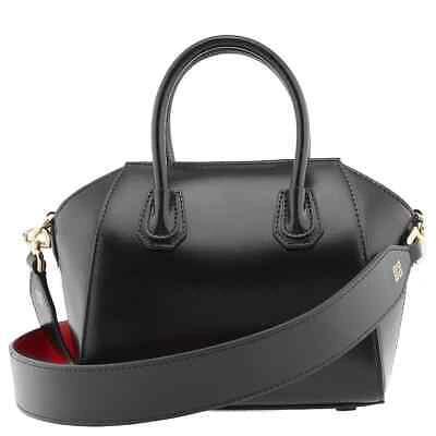 Pre-owned Givenchy Black Box Leather Antigona Toy Tote Bag Bb50wkb1yc009