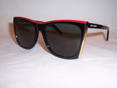 Pre-owned Saint Laurent Sunglasses Sl539 Paloma 001 Black/grey 58mm Authentic 539 In Gray