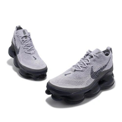 Pre-owned Nike Air Max Scorpion Fk Pewter Midnight Navy Men Casual Shoes Dj4701-006 In Gray