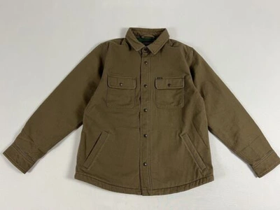 Pre-owned Filson Fleece Lined Jac-shirt Kangaroo L Sold Out In Brown