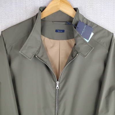 Pre-owned Peter Millar $498  Size Medium Excursionist Flex Mens Bomber Flight Jacket In Green