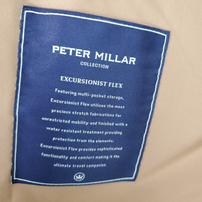 Pre-owned Peter Millar $498  Size Medium Excursionist Flex Mens Bomber Flight Jacket In Green