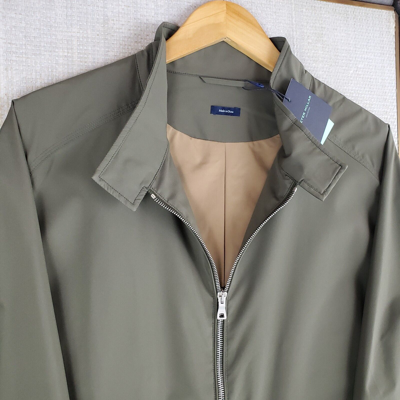 Pre-owned Peter Millar $498  Size Medium Excursionist Flex Mens Bomber Flight Jacket In Green