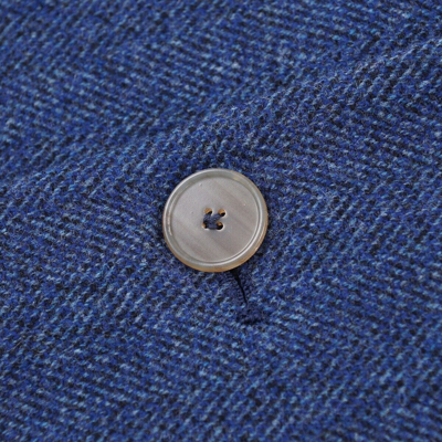 Pre-owned Finamore 1925 Finamore Napoli Soft-constructed Wool And Cashmere Sport Coat 42r In Blue