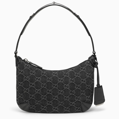Shop Gucci Horsebit Small Shoulder Bag Black/grey Women
