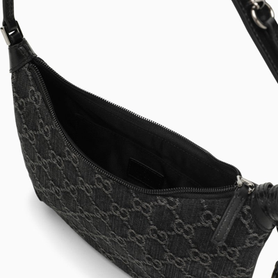 Shop Gucci Horsebit Small Shoulder Bag Black/grey Women