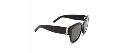 Pre-owned Saint Laurent Authentic  Sunglasses Sl M95/f-001 Black W/ Gray Lens 56mmnew