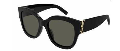 Pre-owned Saint Laurent Authentic  Sunglasses Sl M95/f-001 Black W/ Gray Lens 56mmnew