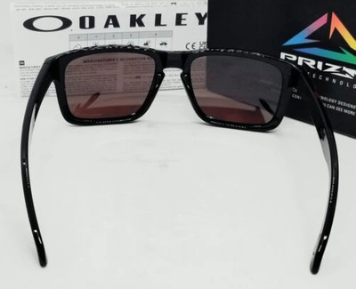 Pre-owned Oakley Men's Holbrook Sunglasses, Polished Black Prizm Black, 57mm In Blue