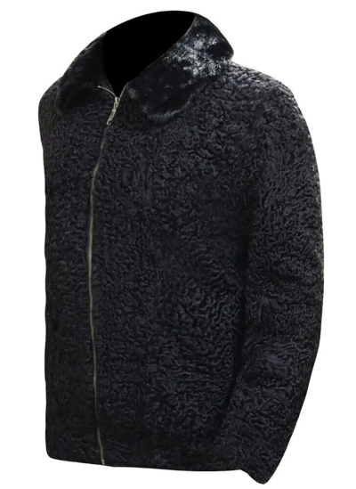 Pre-owned Handmade Brand Black Real Persian Lamb Fur Vest Waistcoat All Sizes