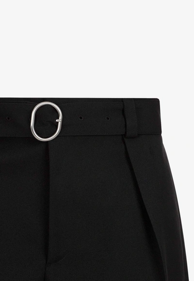 Shop Jil Sander Belted Casual Shorts In Black