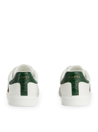 Shop Gucci Men Men`s Ace Sneaker With Web Detail In White