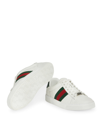 Shop Gucci Men Men`s Ace Sneaker With Web Detail In White