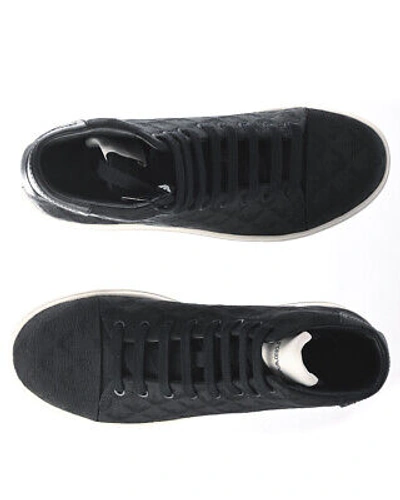Pre-owned Emporio Armani Shoes Sneaker  Man Sz. Us 9 X4z103xn215 K001 Black