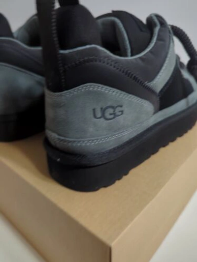 Pre-owned Ugg Lowmel Suede & Canvas High Top Women Size Usa 9 (1152759) Black And Gray