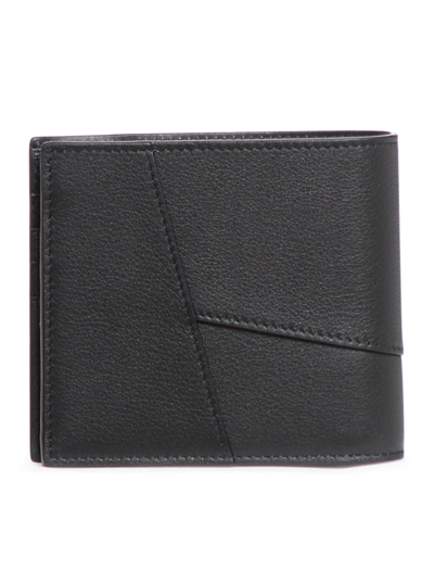 Shop Loewe Women Puzzle Bifold Wallet In Classic Calfskin In Black