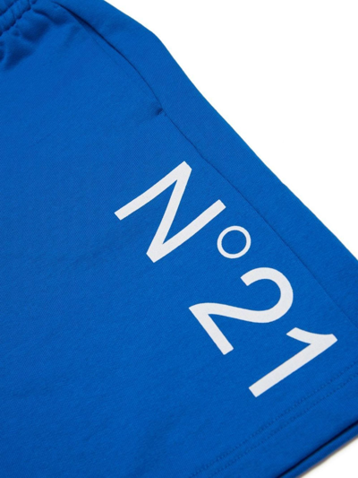 Shop N°21 Blue Cotton Shorts