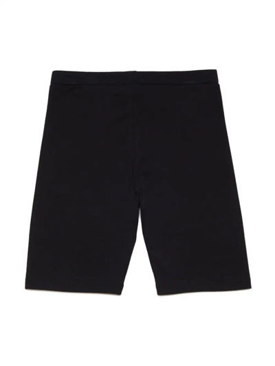 Shop N°21 Black Stretch-cotton Shorts In Nero
