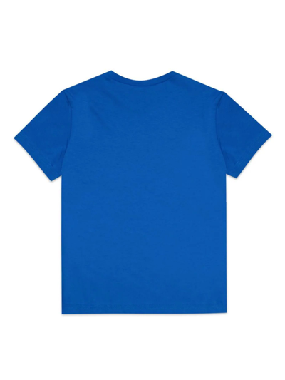 Shop N°21 Blue Cotton T-shirt