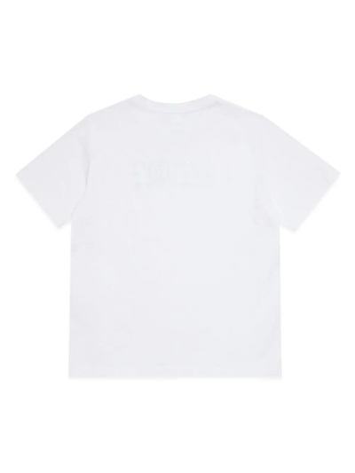 Shop Maison Margiela White Cotton T-shirt In Bianco