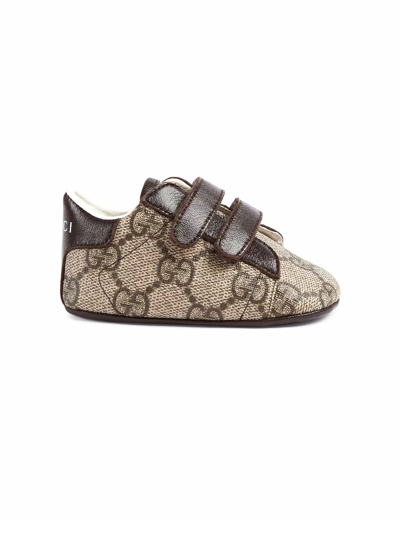 Shop Gucci Baby  Ace Sneaker In Beige