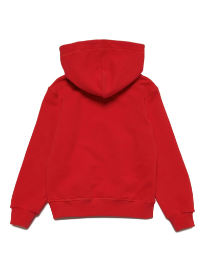 Shop Dsquared2 Red Cotton Hoodie In Rosso