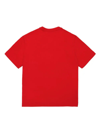 Shop Dsquared2 Red Cotton T-shirt In Rosso