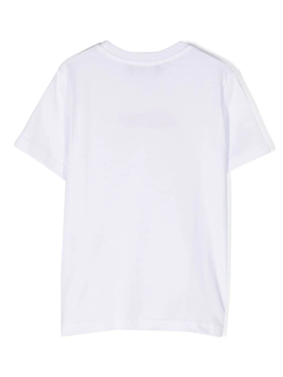 Shop Dsquared2 White Cotton T-shirt In Bianco