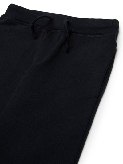 Shop Dsquared2 Black Cotton Track Pants In Nero