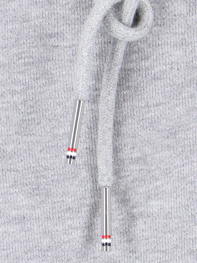 Shop Thom Browne 4-bar Zipper Sweatshirt In Grey