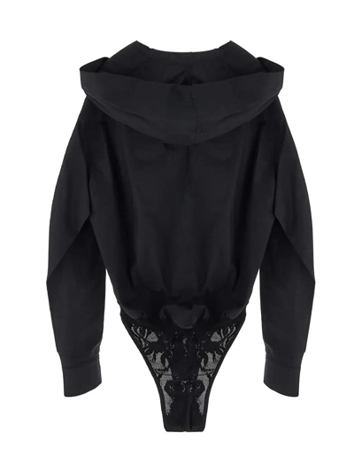 Shop Alaïa Hooded Body In Black