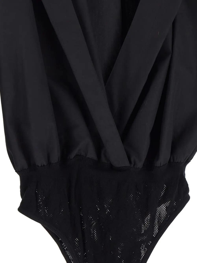 Shop Alaïa Hooded Body In Black