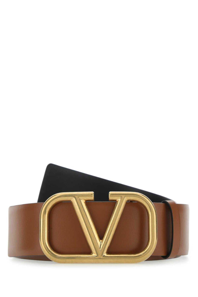 Shop Valentino Vlogo Signature Belt In Luggage