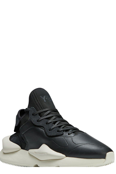 Shop Y-3 Panelled Lace-up Sneakers Sneakers In Black