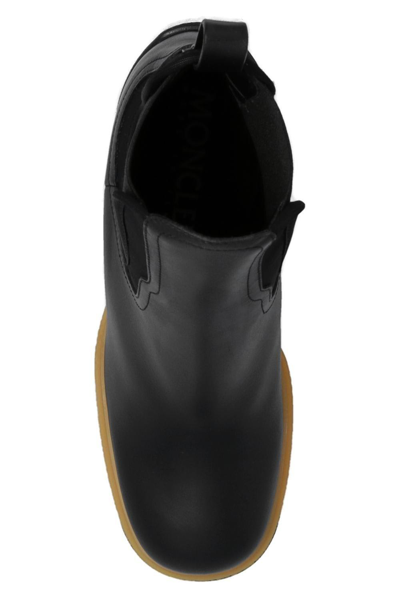 Moncler Isla Heeled Ankle Boots In Black