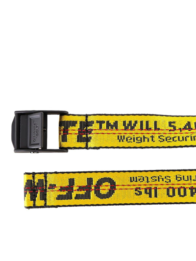 Shop Off-white Mini Industrial Belt In Yellow