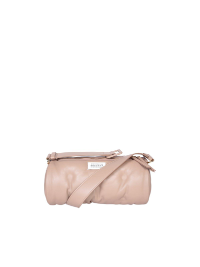 Shop Maison Margiela Glam Slam Pillow Shoulder Bag In Beige