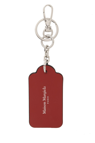 Shop Maison Margiela Keyring With Charm In Red