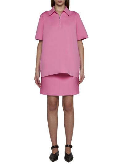 Shop Jil Sander Skirt In Rosa