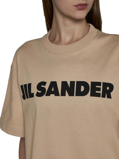 Shop Jil Sander T-shirt In Beige