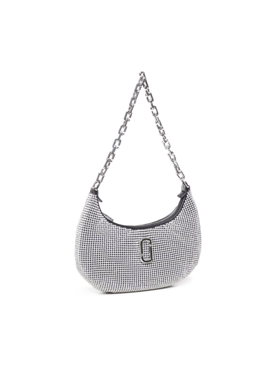 Shop Marc Jacobs The Curve Small Shoulder Bag In Crystals