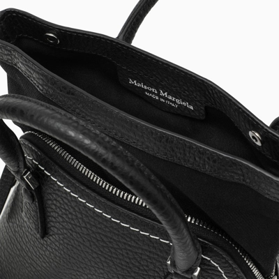 Shop Maison Margiela Micro 5ac Black Leather Bag Men