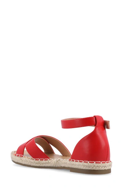 Journee Collection Womens Lyddia Heeled Sandals In Red