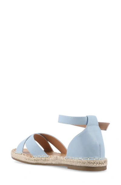 Shop Journee Collection Journee Lyddia Espadrille Sandal In Blue