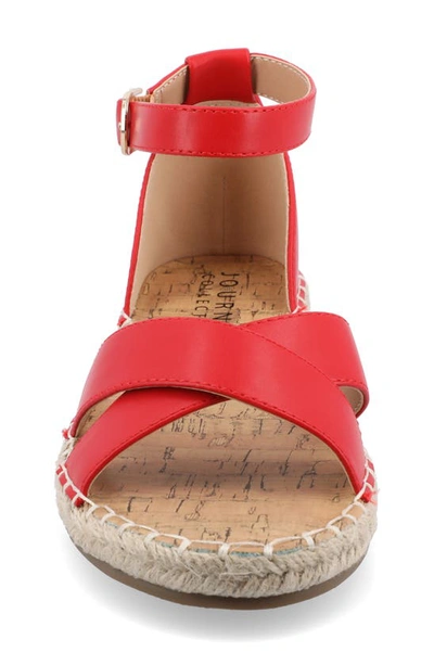 Journee Collection Womens Lyddia Heeled Sandals In Red