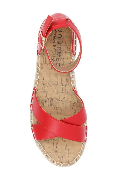 Journee Collection Womens Lyddia Heeled Sandals In Red